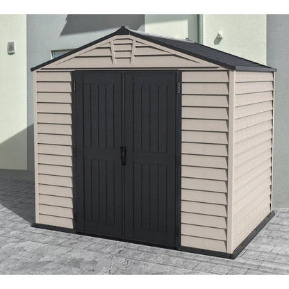 DuraMax StoreMax Plus 10.5 × 8 ft Vinyl Storage Shed with Moulded Floor