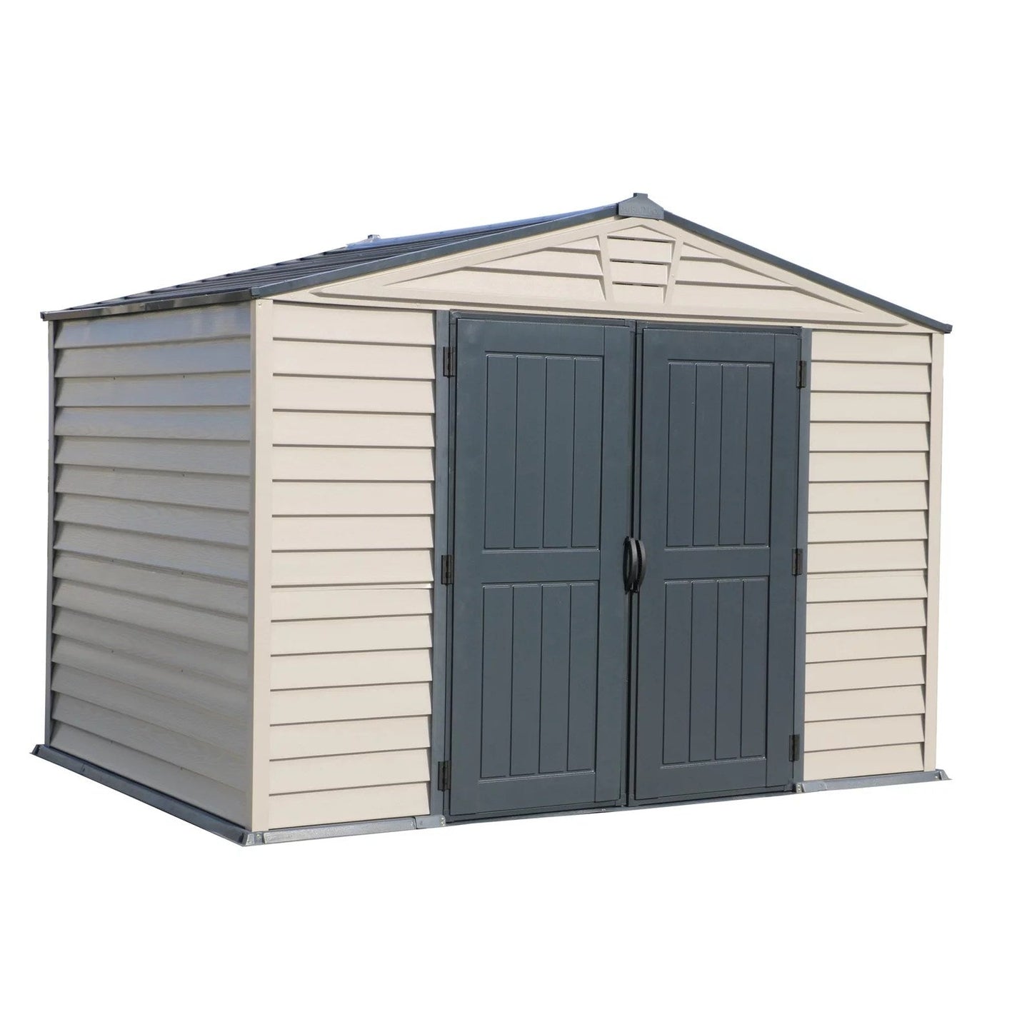 DuraMax StoreMax Plus 10.5 × 8 ft Vinyl Storage Shed with Moulded Floor